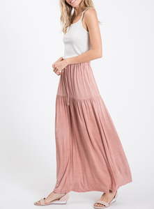 Vintage Maxi Tired Skirt