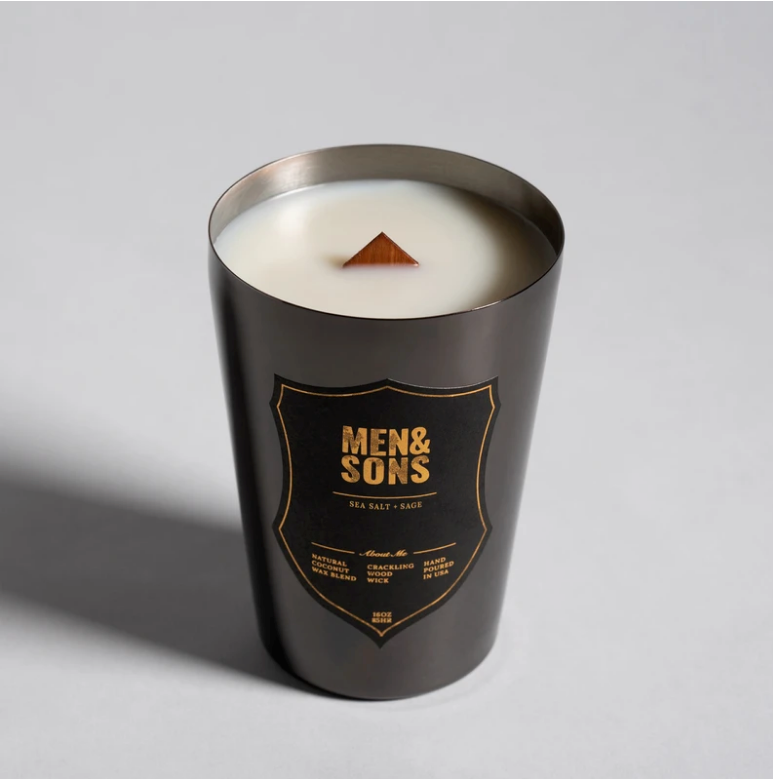 Premium Coconut Wax -Sea Salt + Sage Candle