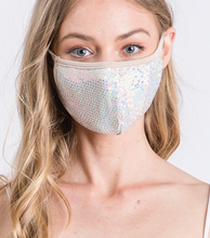 Load image into Gallery viewer, Sequin Sparkle Face Mask (multiple colors)
