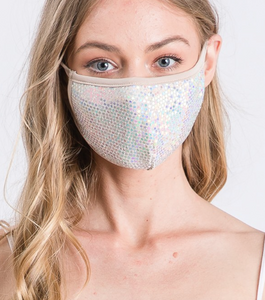 Sequin Sparkle Face Mask (multiple colors)