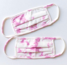 Load image into Gallery viewer, Tie Dye- Fashion Face Cover - White &amp; Pink
